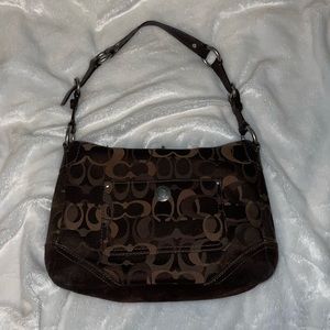Brown signature Coach chelsea bag